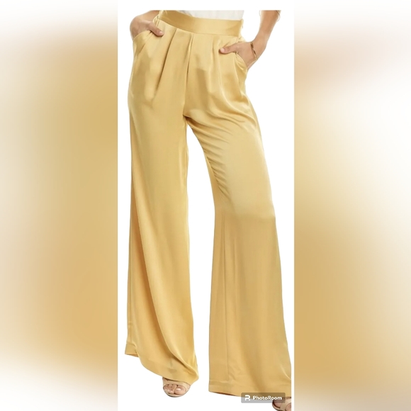 Ramy Brook Pants - NEW Ramy Brook Satin Iris Pant Maple size 12